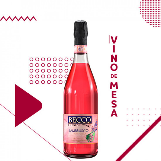 Lambrusco Becco Lungo Rosé 750ml