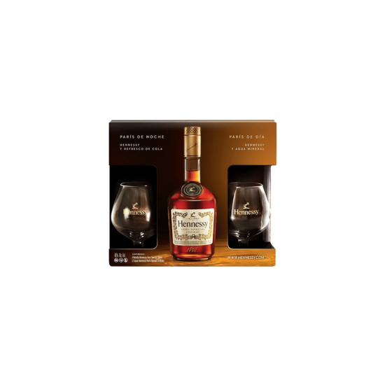 Kit Cognac Hennessy Very Special 700ml + 2 Vasos