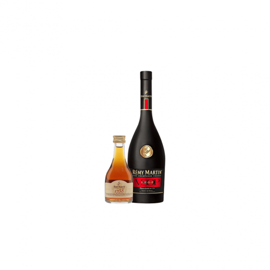 Kit Cognac Remy Martin VSOP 700ml + Mini Cognac Remy Martin 1738