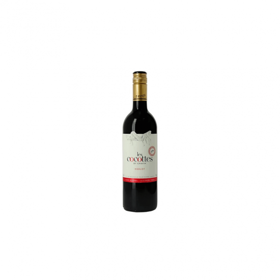 Vino de Mesa Les Cocottes Merlot SIN ALCOHOL 750ml