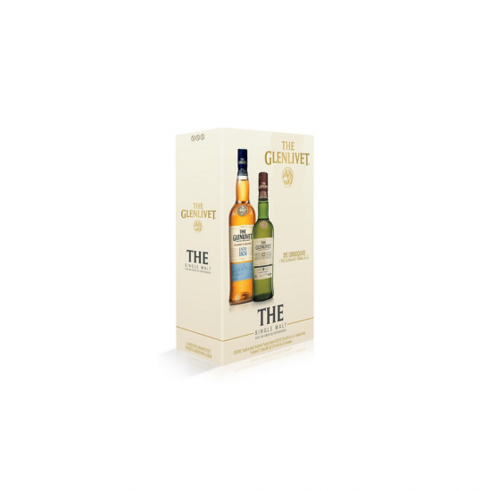Kit Whisky The Glenlivet Founder's Reserve 750ml + Glenlivet 12y 375ml