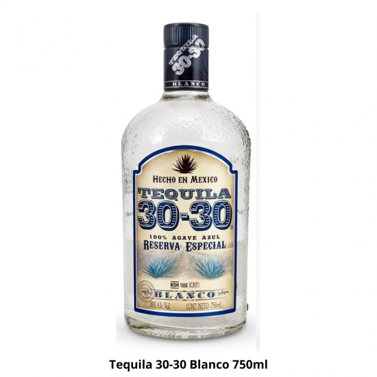 Tequila 30-30 Blanco 750ml